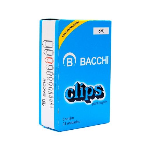 Clips Galvanizado 8/0 Linha Premium Com 25 Unidades BACCHI - Frame
