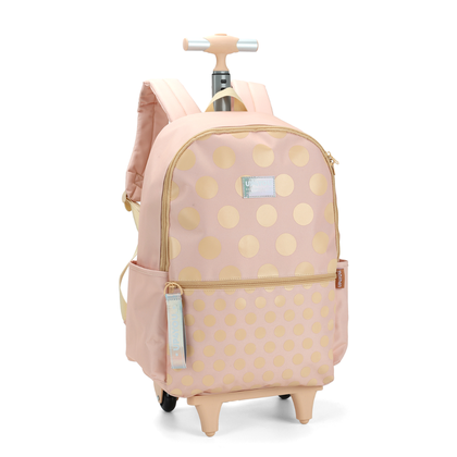 Mochila de Rodinhas Tween Circle Feminina Up4you Poliéster Luxcel