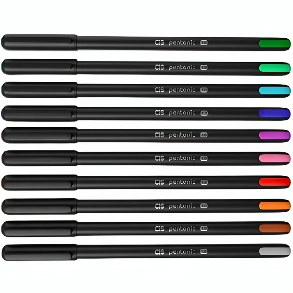 Caneta Esferográfica Pentonic 1.0mm CIS - Azul Claro - Frame Papelaria