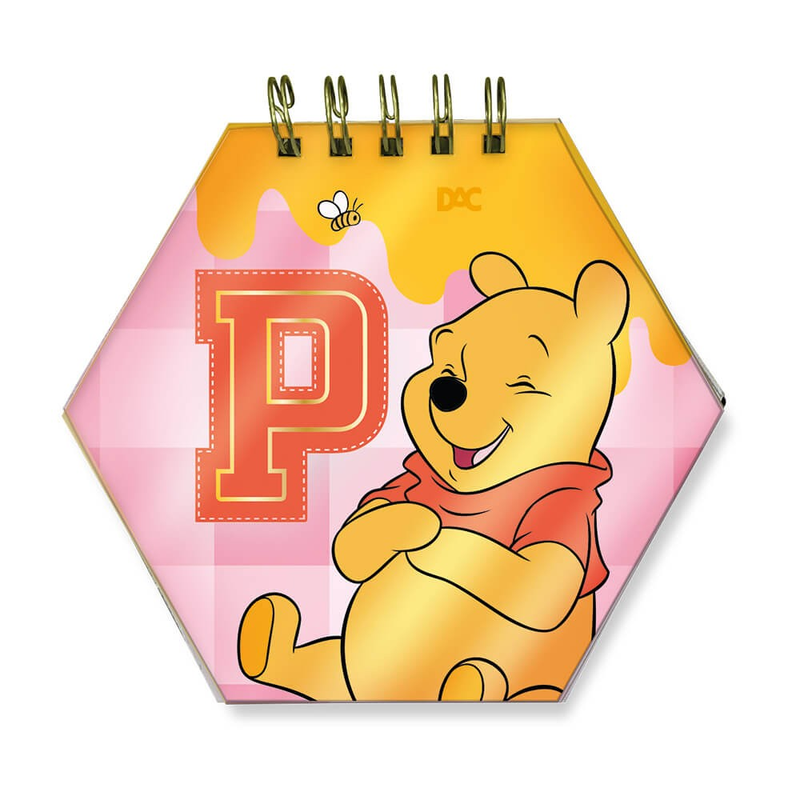 Bloco de Anotações Smart Ursinho Pooh Wire-o 80 Folhas DAC - Frame
