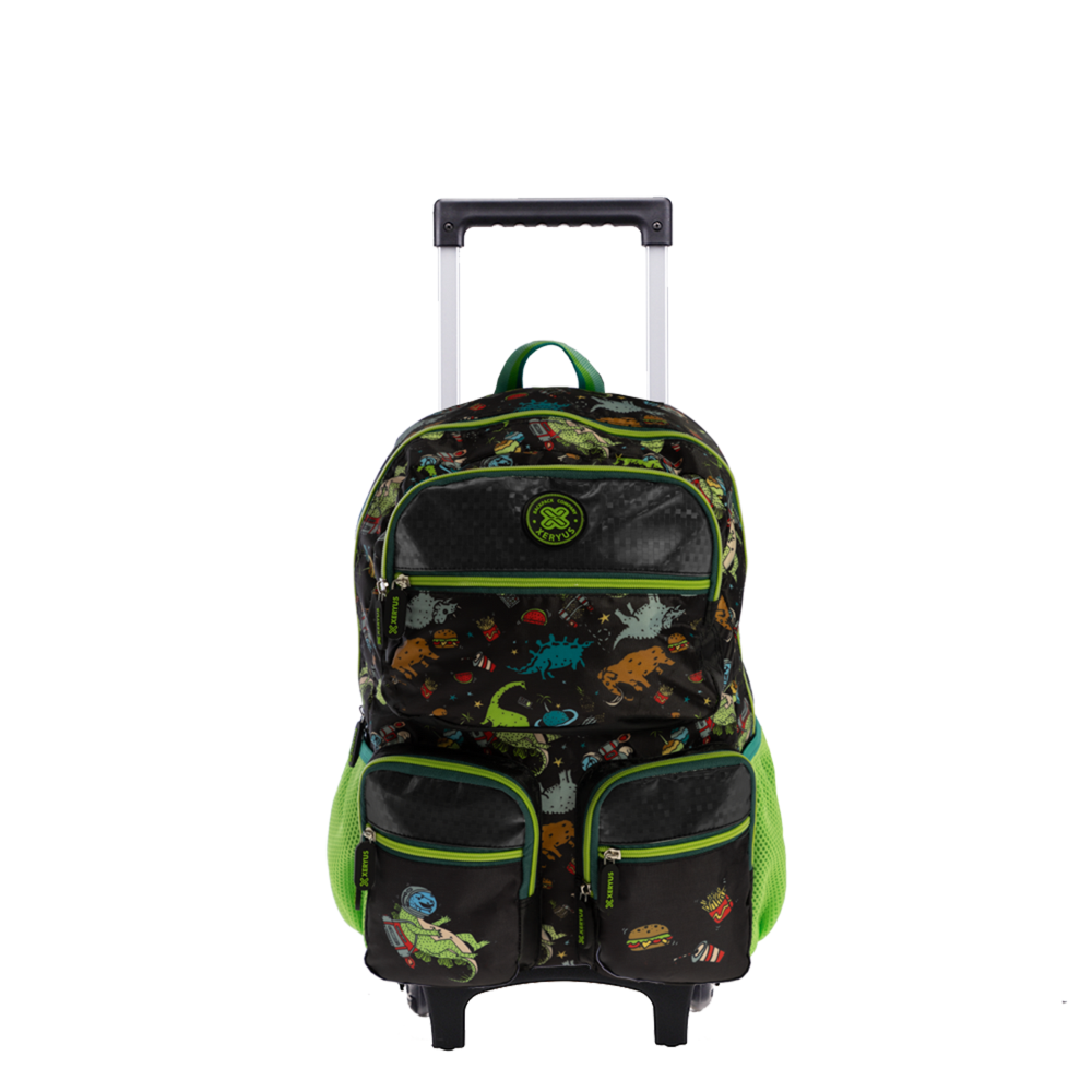 ryuryu　3Lセット Mochila Escolar de Rodinhas Petit Dino Original Conforto XERYUS