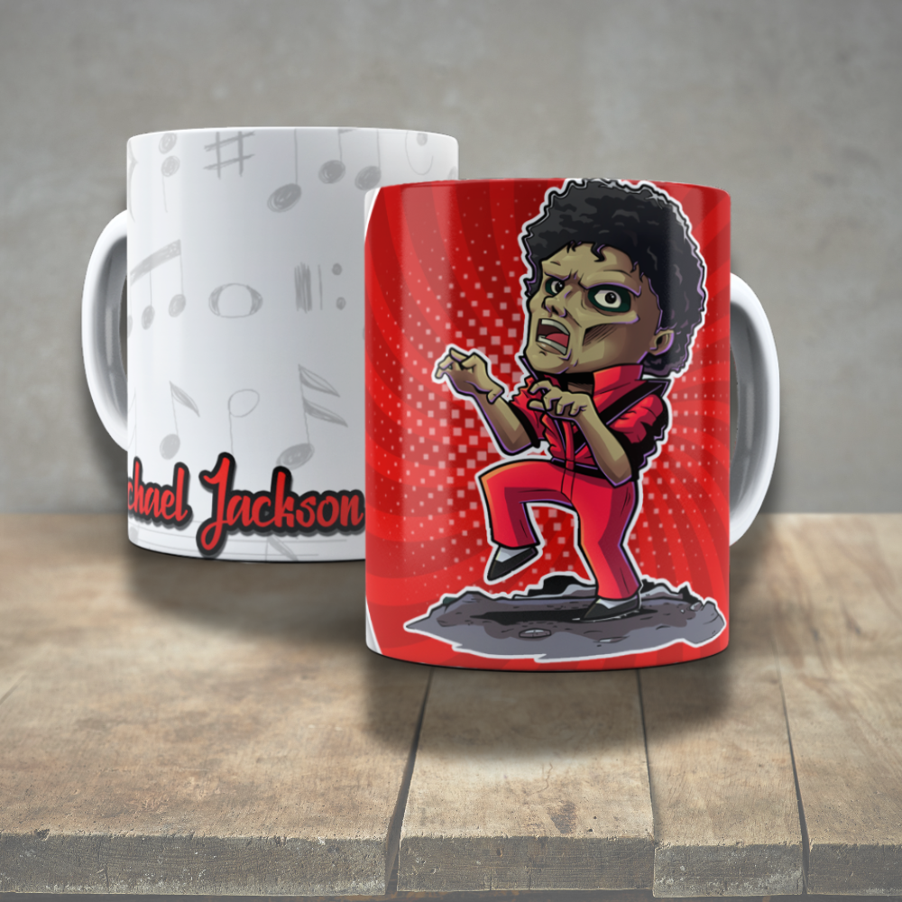 Caneca Michael Jackson 3 – Porcelana 325ml Personalizada com
