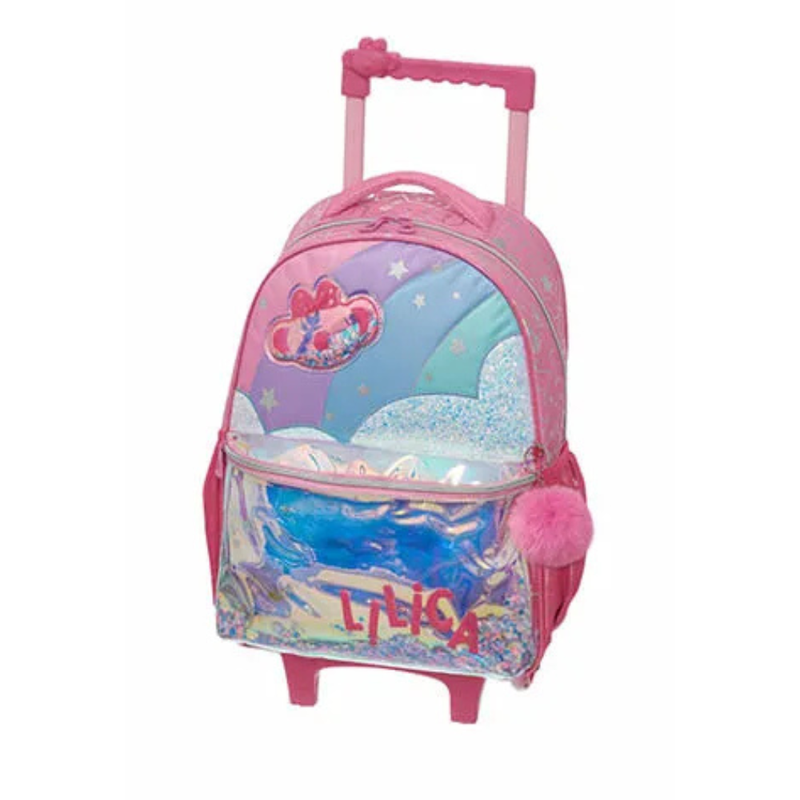 Kit Escolar Mochila de Rodinhas Lilica Ripilica Super Star com