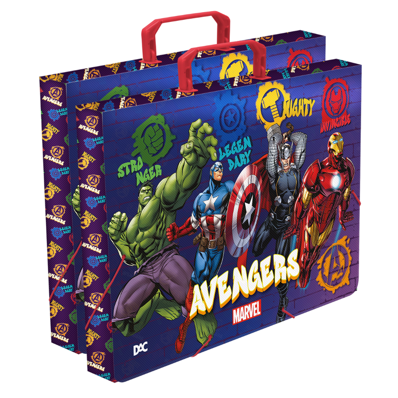 Maleta DAC Vingadores Marvel 36x26cm, Organização Prática com